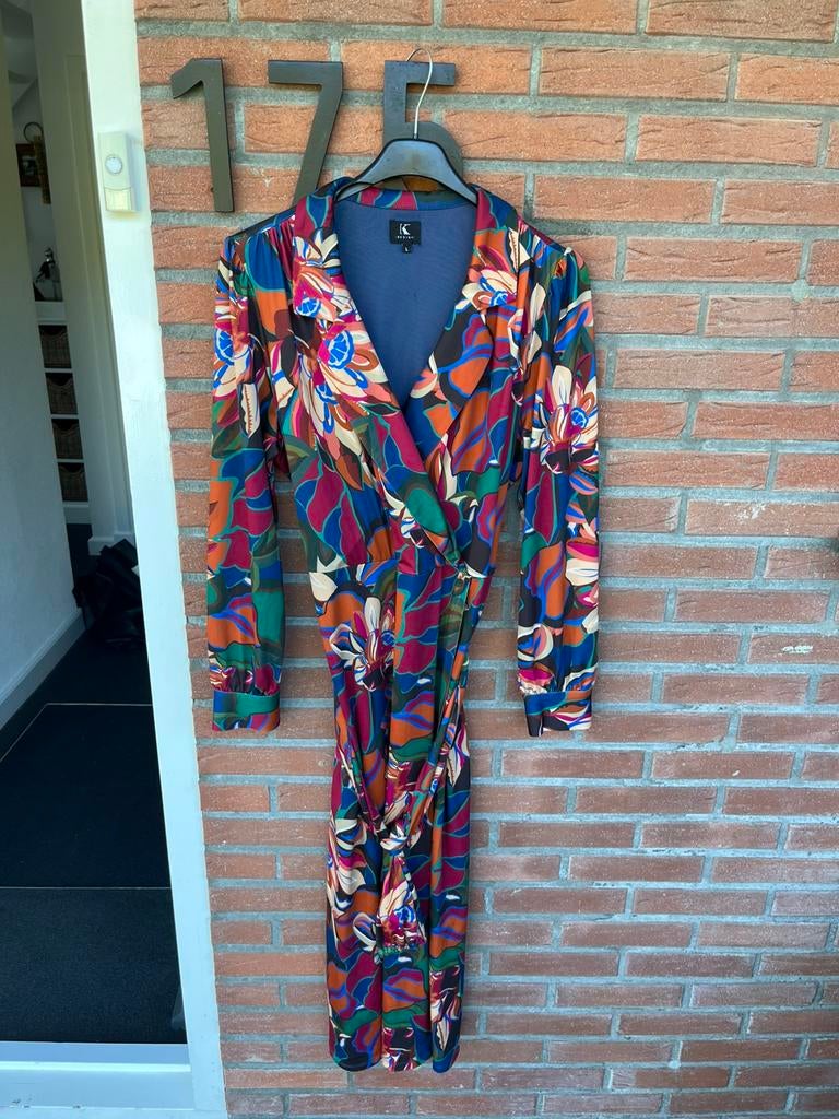 K-design bewerkte lange jurk maat l als nieuw, Kleding | Dames, Maat 38/40 (M), Zwart, Ophalen of Verzenden, Zo goed als nieuw