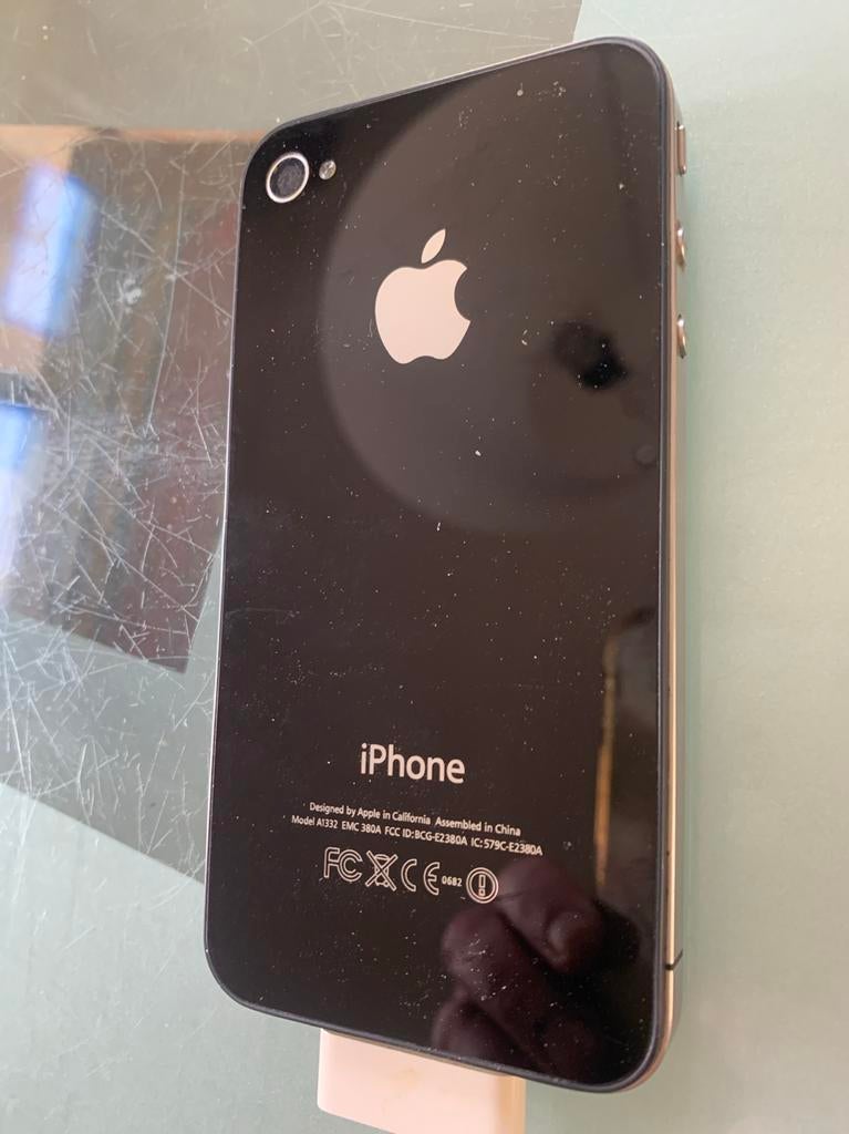 iPhone 4 Zwart, Telecommunicatie, Mobiele telefoons | Apple iPhone, Gebruikt, Zwart, Ophalen of Verzenden, Zonder simlock