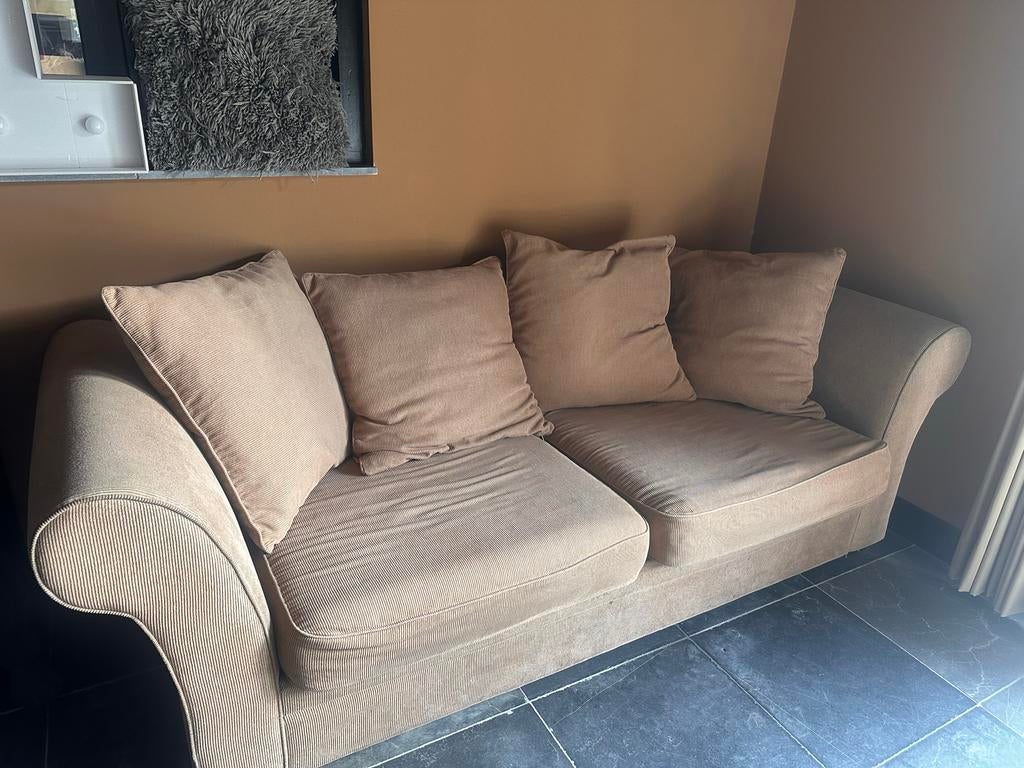 GRATIS, Comfortabele 3-zits bank, Ophalen, Gebruikt, Driepersoons, 75 tot 100 cm