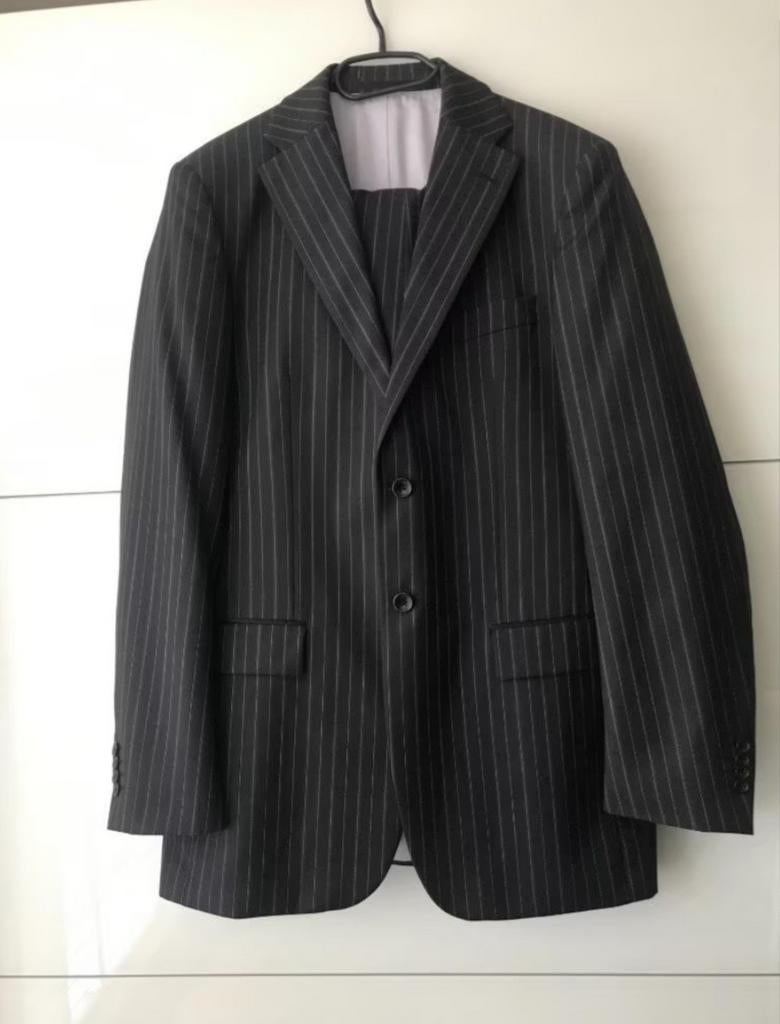 Zwart Wollen Kostuum van WE, WE, Maat 48/50 (M), Zwart, Ophalen of Verzenden