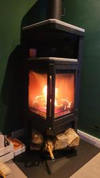 Danscan danskan hoek kachel 8kw, Ophalen, Gebruikt, Houtkachel, Vrijstaand