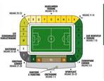 Ticket ado-rkc aad mansveld tribune, Tickets en Kaartjes, Sport | Voetbal, Eén persoon, April