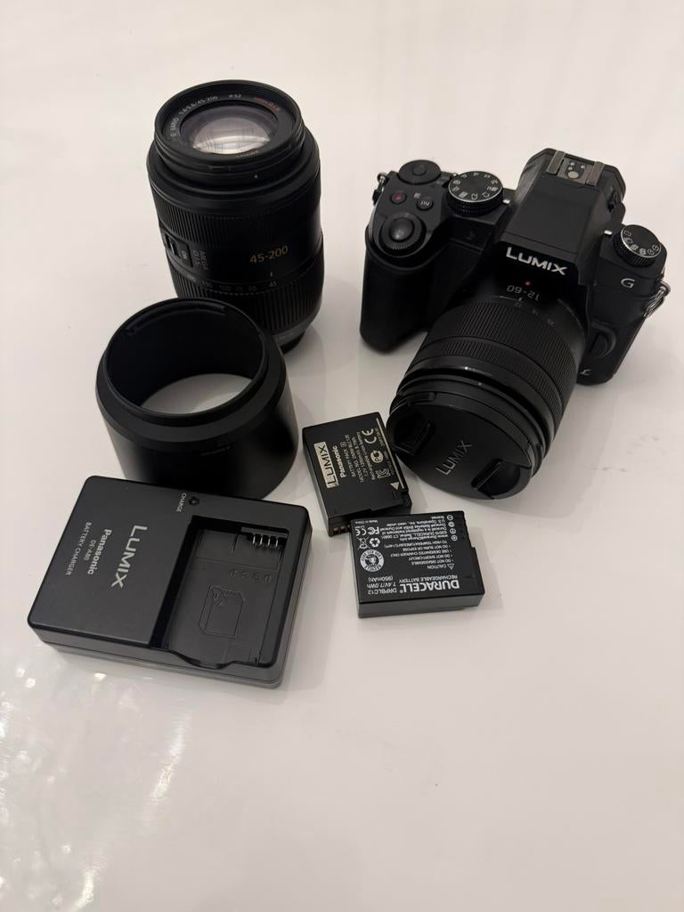 Panasonic lumix G80 + 12-60 mm kitlens + 45-200mm, Ophalen, Spiegelreflex, Zo goed als nieuw, Overige Merken
