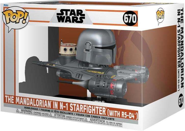 Funko Pop 670 The Mandalorian in N-1 Starfighter with R5-D4, Kinderen en Baby's, Speelgoed | Duplo en Lego, Nieuw, Lego, Complete set