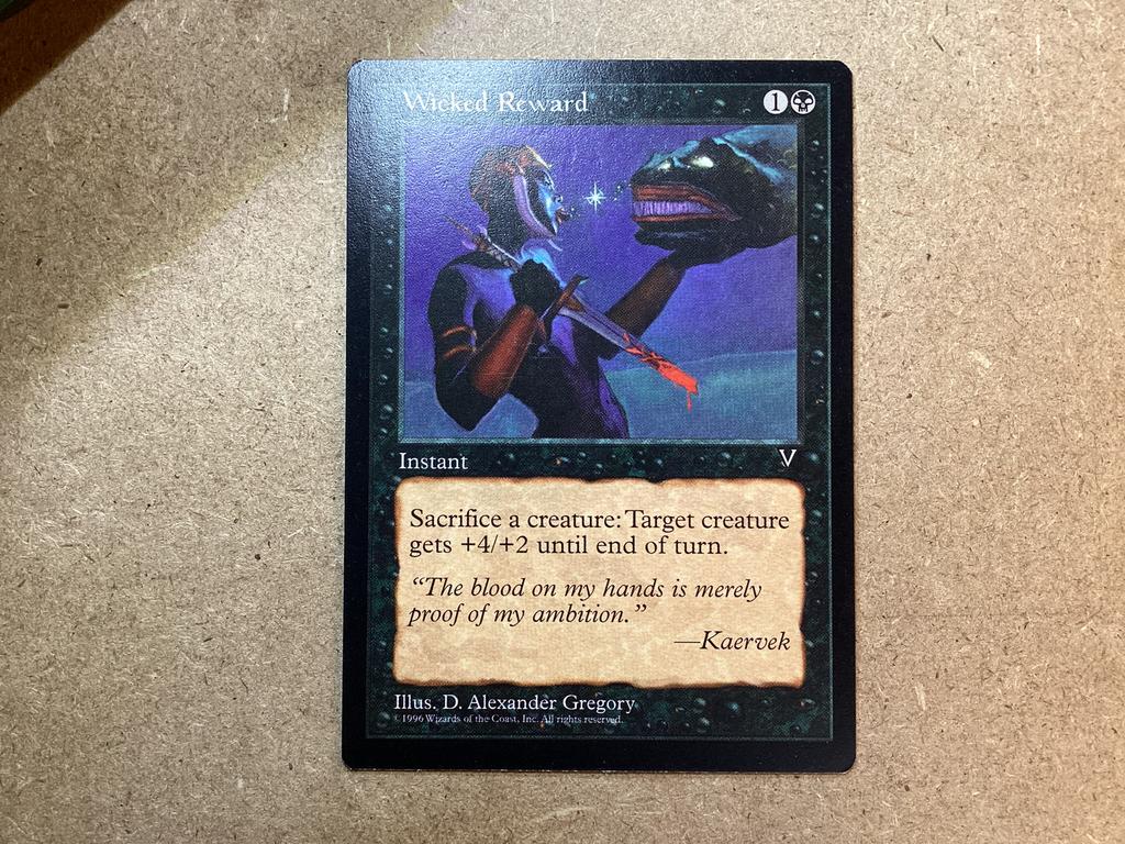 1x Wicked Reward (Good), Ophalen of Verzenden, Gebruikt, Losse kaart