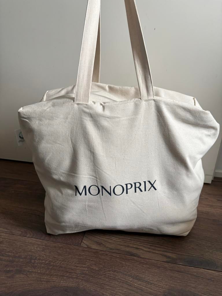 5 Grote Monoprix tassen met rits - Praktisch en ruim, Sieraden, Tassen en Uiterlijk, Tassen | Reistassen en Weekendtassen, Gebruikt