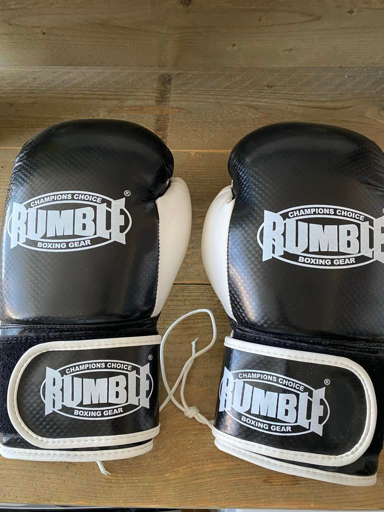 NIEUW Rumble 2.0 Bokshandschoenen - Zwart/Wit, Ophalen of Verzenden, Nieuw, Bokshandschoenen