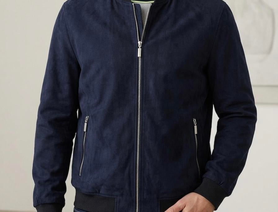 Bugatti Heren Bomberjack - Donkerblauw - TOPSTAAT, Ophalen of Verzenden, Zo goed als nieuw, Overige maten, Blauw