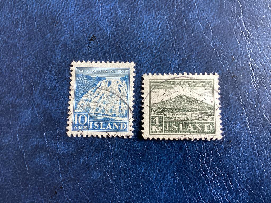 IJsland -1935 -Mi.181/82, Ophalen of Verzenden, Gestempeld