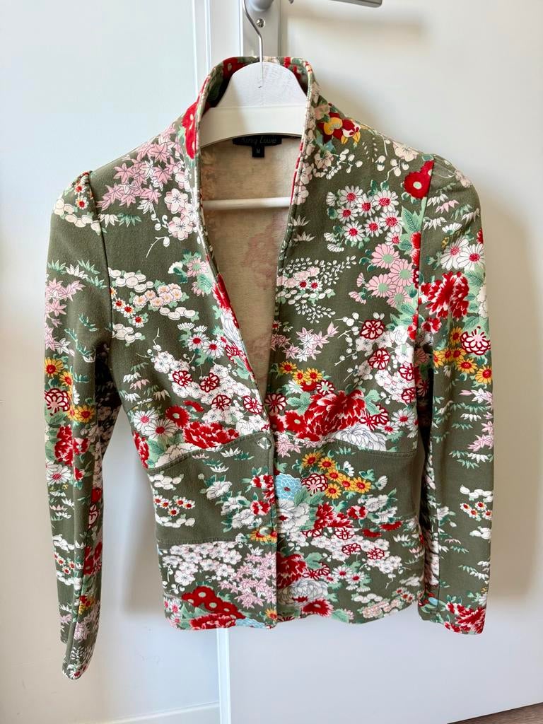 King Louie Jasje met bloemenprint - Maat M, Kleding | Dames, Jasjes, Kostuums en Pakken, Maat 38/40 (M), Ophalen of Verzenden