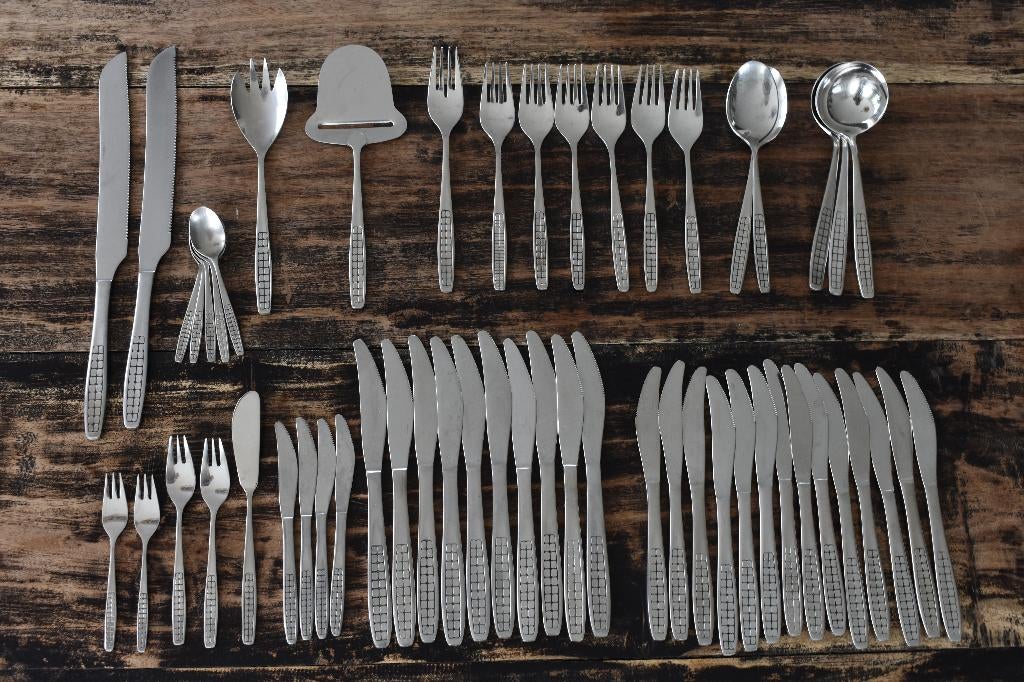 Gero Zilmeta 516 Blokjes cassette aanv. mes lepel vorken etc, Ophalen of Verzenden, Gebruikt