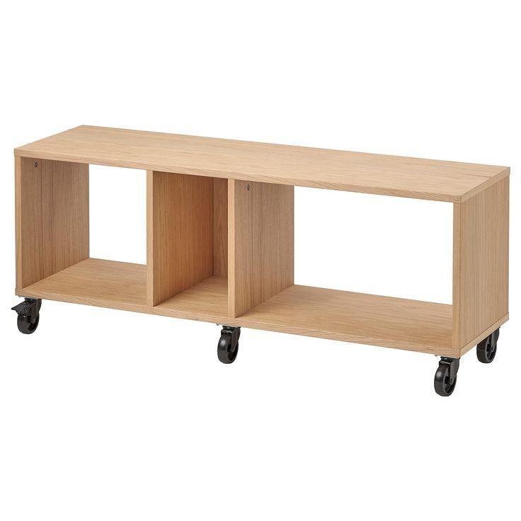 Houten opbergkastje op wieltjes, Ophalen, Gebruikt