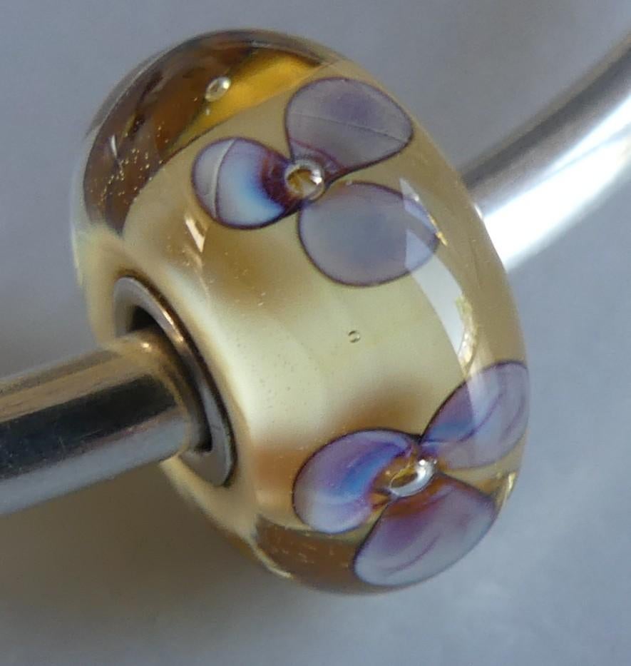 Trollbeads AMBER VIOOLTJES  **NIEUW**, -, Verzenden, -, Nieuw