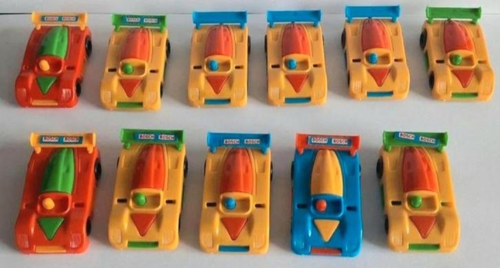11x Vintage mini Bruder Rennwagen / Racewagens 1987, Ophalen of Verzenden, Zo goed als nieuw