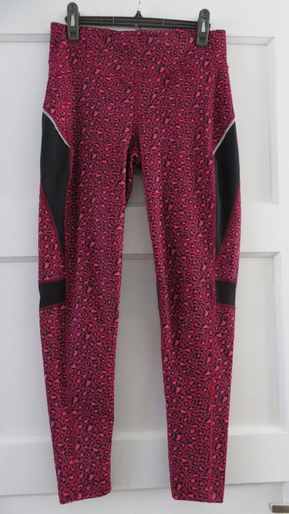 Sportlegging rood zwart L, Maat 38/40 (M), Ophalen of Verzenden, Rood, Fitness of Aerobics
