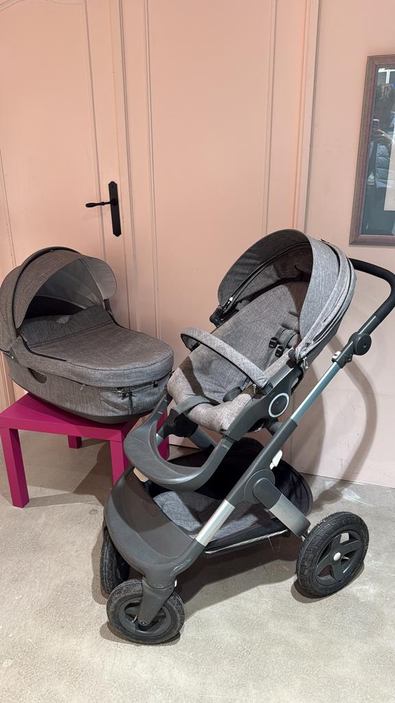 Stokke kinderwagen met babywieg, Kinderen en Baby's, Kinderwagens en Combinaties, Gebruikt, Combiwagen, Met reiswieg, Ophalen