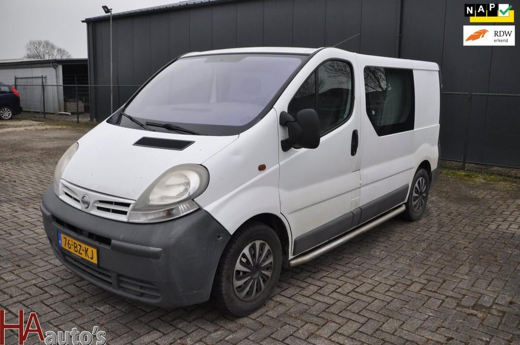 Nissan Primastar 100.27-310 1.9 DCi Dubbel cabine C *AIRCO*, Auto's, Bestelauto's, Bedrijf, Te koop, ABS, Airconditioning, Schuifdeur