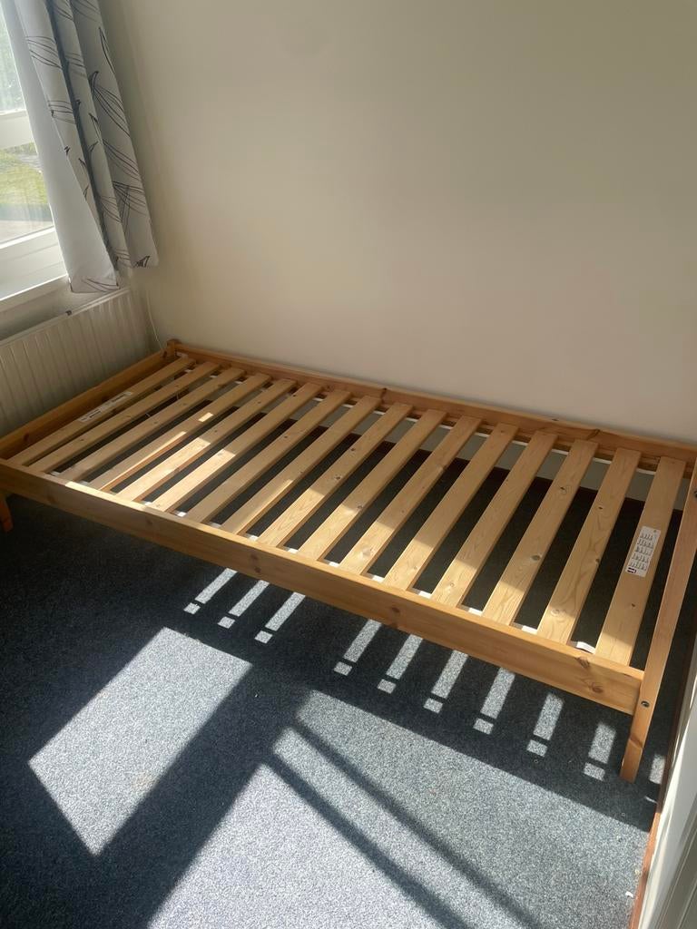 IKEA BED TE KOOP, Eenpersoons, Wit, Ophalen of Verzenden, Zo goed als nieuw
