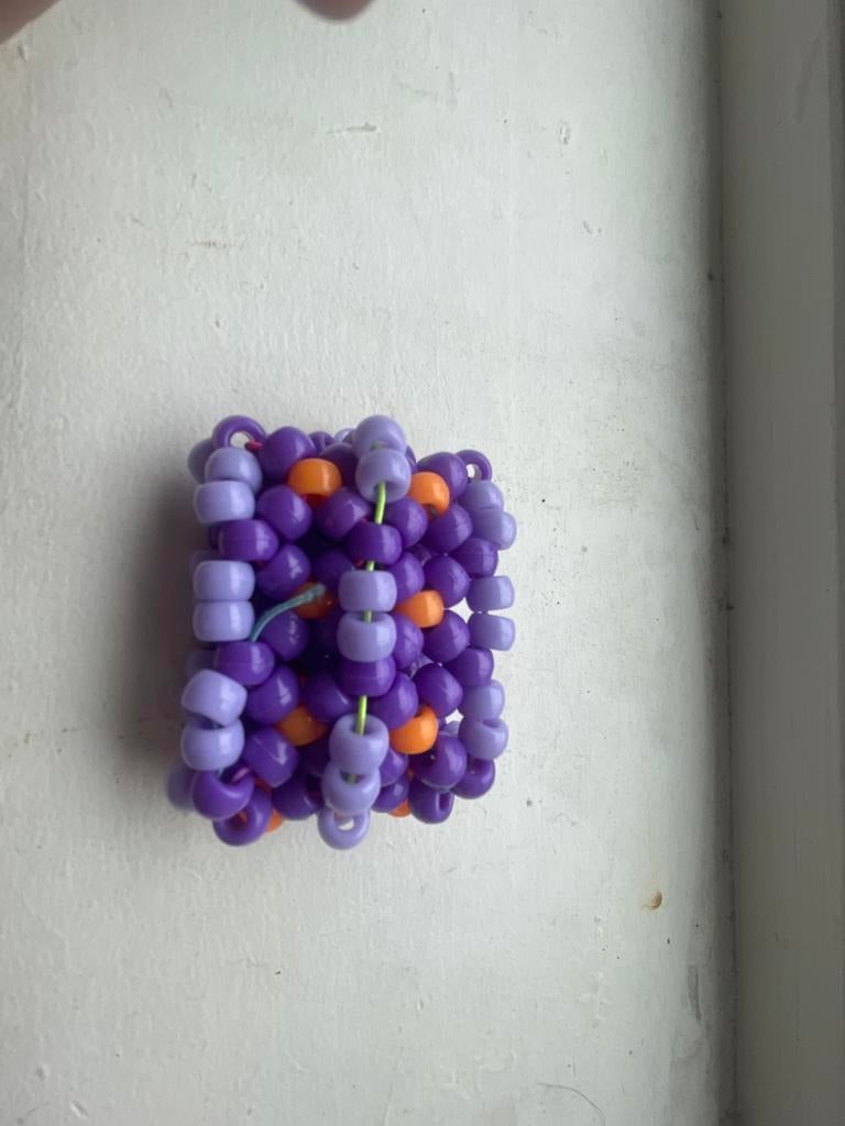 Kandi armband :3, Ophalen of Verzenden, Nieuw, Paars, Armband
