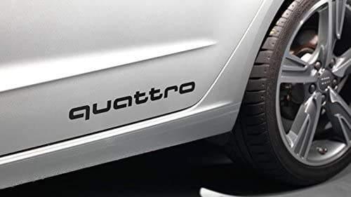 Audi quattro logo sticker, Auto diversen, Tuning en Styling, Ophalen of Verzenden