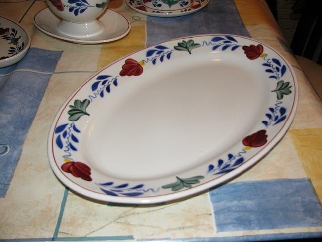 Boerenbont vleesschaal Boerenbond, Huis en Inrichting, Gebruikt, Ophalen of Verzenden, Schaal of Schalen, Aardewerk