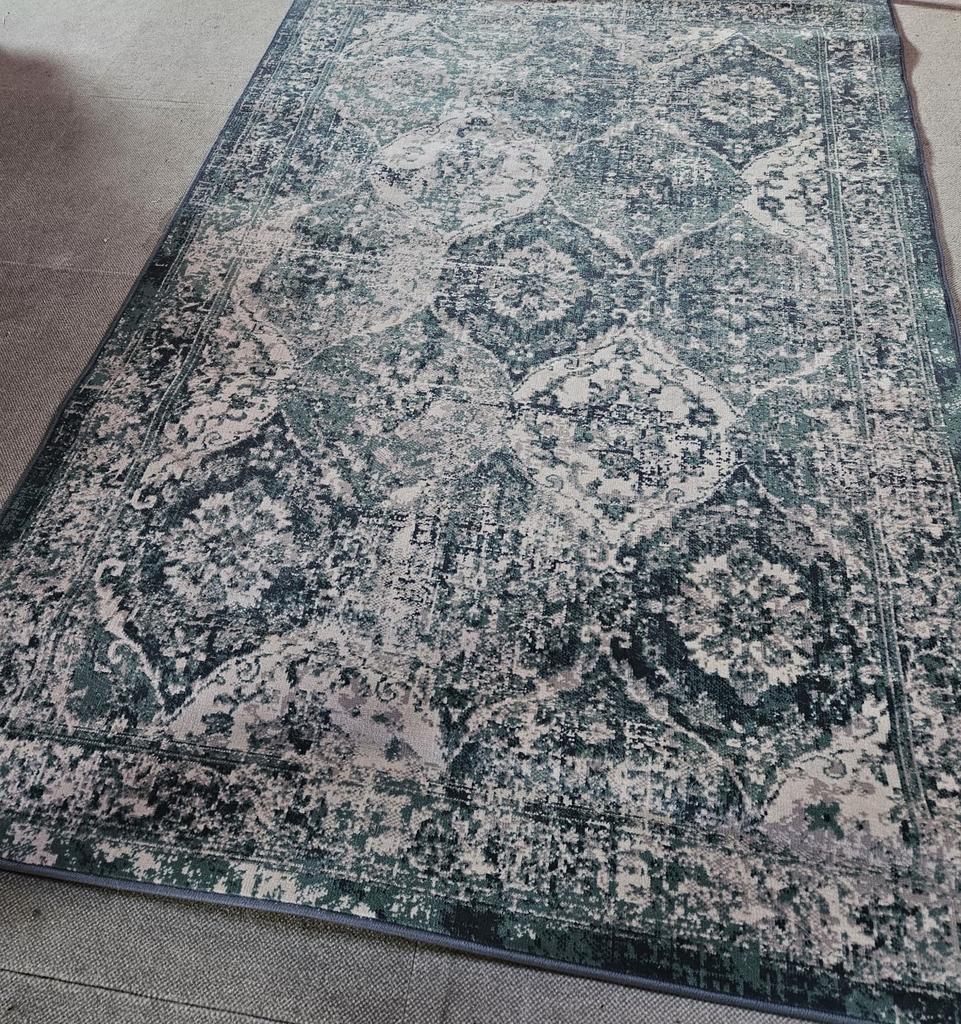 IKEA VONSBÄK tapijt, groen, 133x195 cm, Ophalen, 100 tot 150 cm, Zo goed als nieuw, 150 tot 200 cm