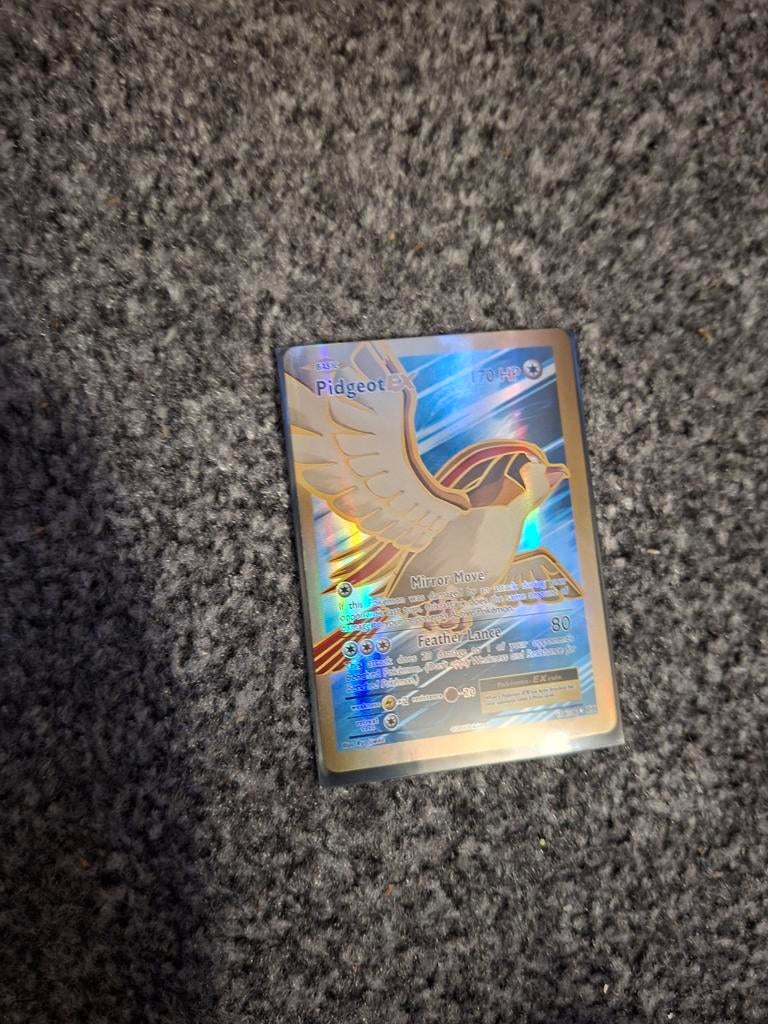 Pidgeot EX Pokémon Kaart - Full Art Foil, Ophalen, Zo goed als nieuw, Losse kaart, Foil