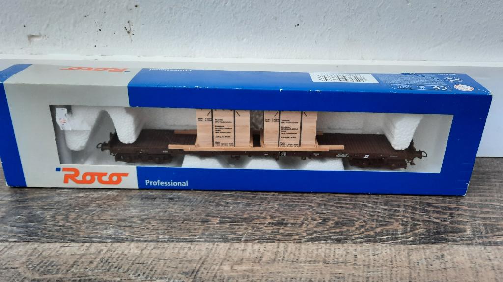 Roco H0 47684 OBB Rongenwagen met doos, Gelijkstroom, Wagon, Ophalen of Verzenden, Zo goed als nieuw