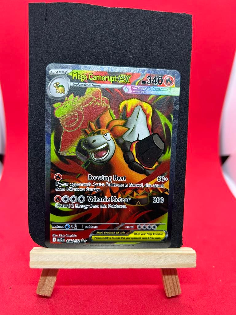 Mega Camerupt ex (MEG 156/132) Mega Evolution, Ophalen of Verzenden, Zo goed als nieuw