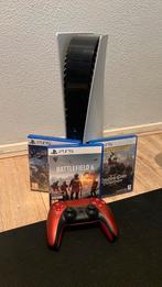 Playstation 5 disc edition plus controller en drie spellen, Ophalen of Verzenden, Zo goed als nieuw