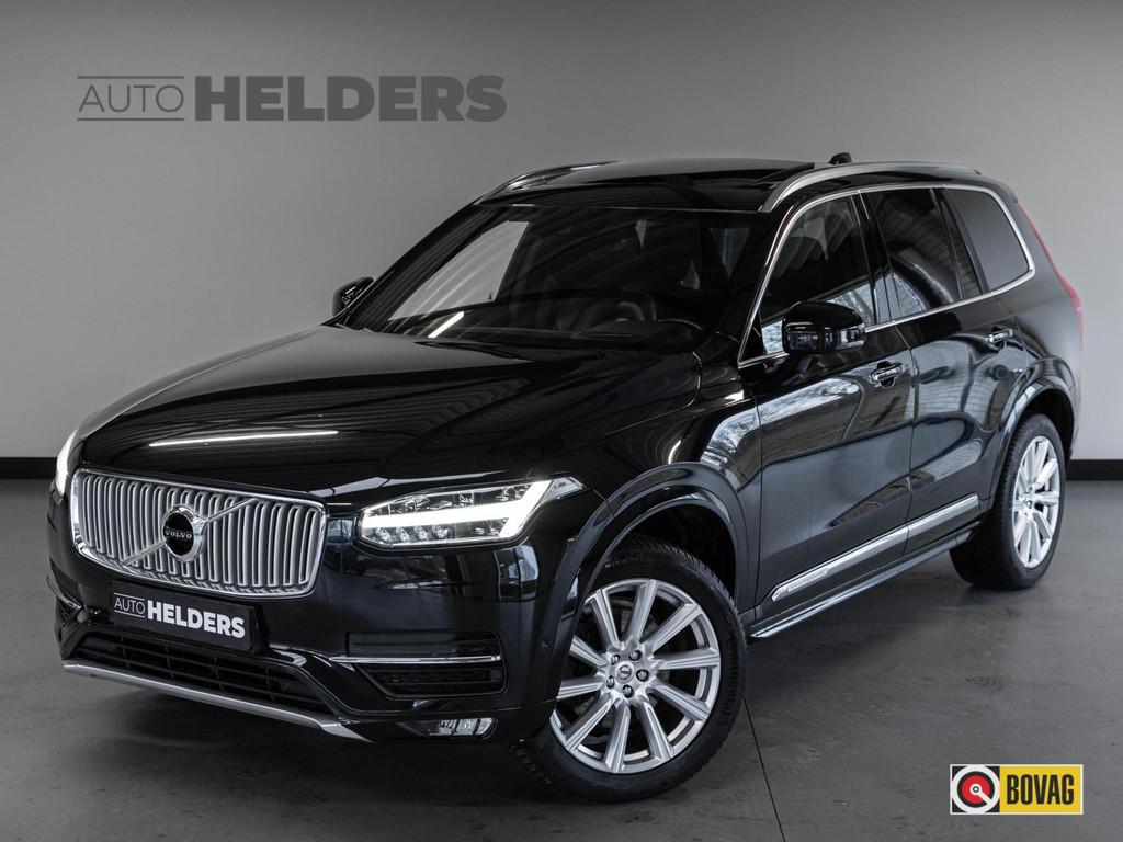Volvo XC90 2.4 D5 Grijs kenteken Pano ACC Lane Trekhaak, Euro 6, 7 stoelen, Zwart, Leder
