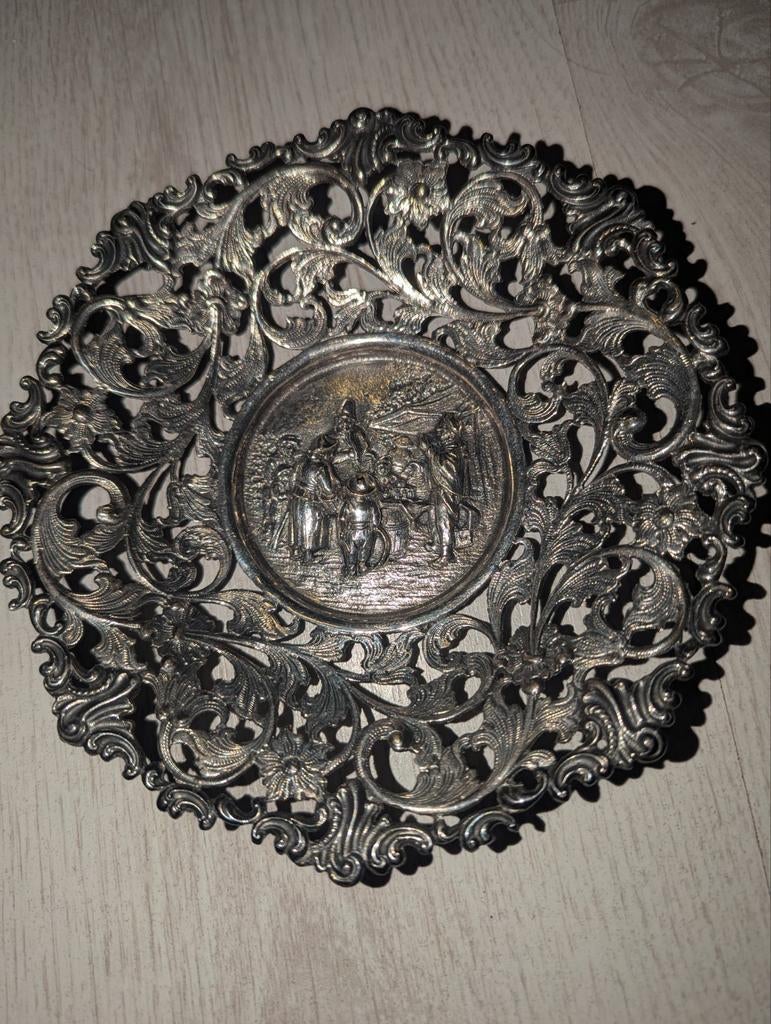 Zilveren schaal, Ophalen of Verzenden, Zilver