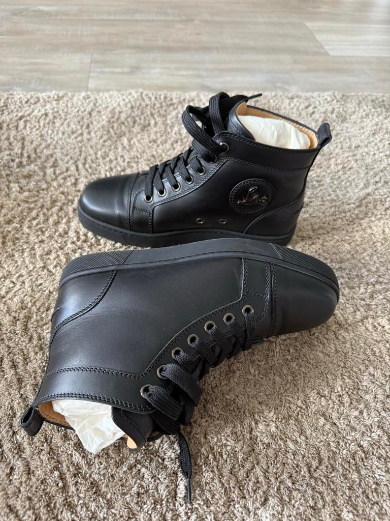 Zwarte Christian Louboutin sneakers, Kleding | Dames, Schoenen, Ophalen of Verzenden, Zo goed als nieuw, Zwart, Sneakers of Gympen