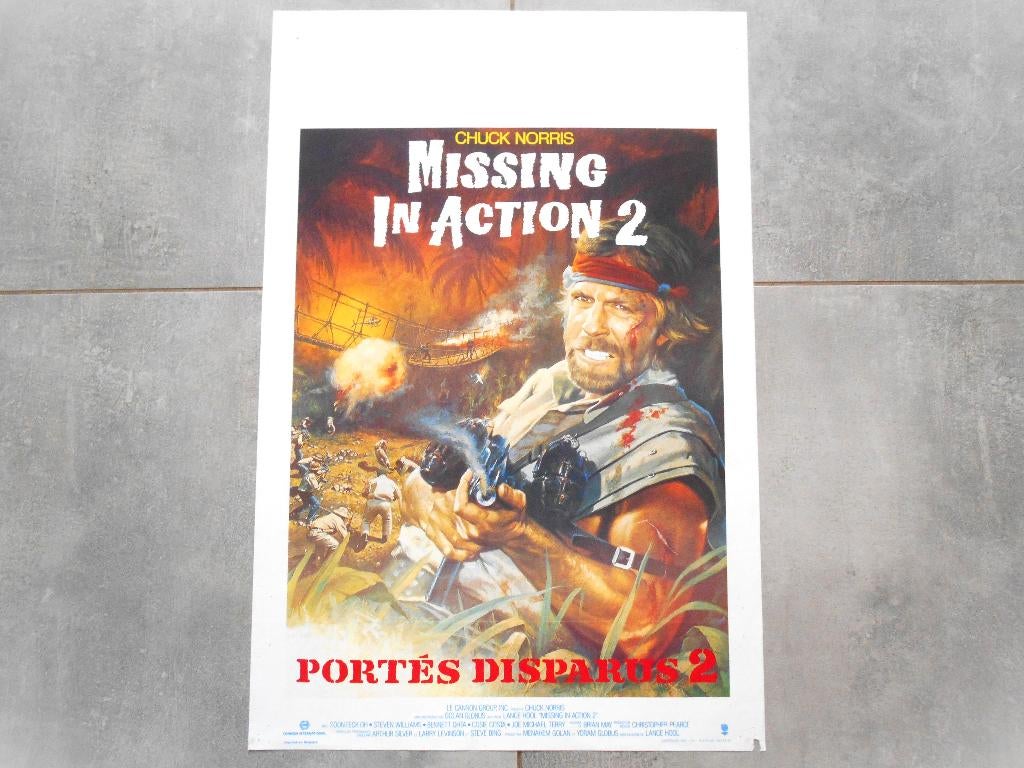Missing In Action 2 - Belgische poster - Norris, Verzamelen, Posters, Verzenden, A1 t/m A3, Film en Tv, Rechthoekig Staand