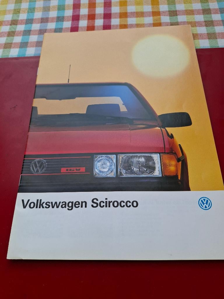 Volkswagen Scirocco II - Nederlandse folder 1/1989, Volkswagen, Verzenden, Zo goed als nieuw, Volkswagen
