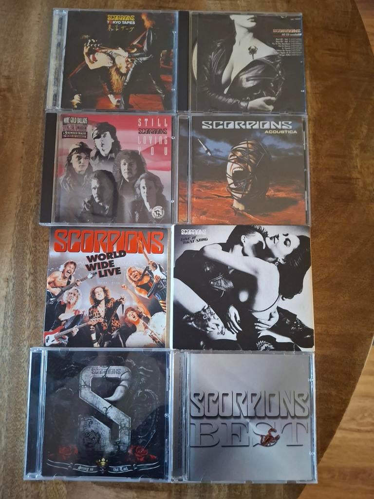 Scorpions CD's - 8 stuks, inclusief dubbel CD met DVD, Ophalen of Verzenden, Zo goed als nieuw, Poprock