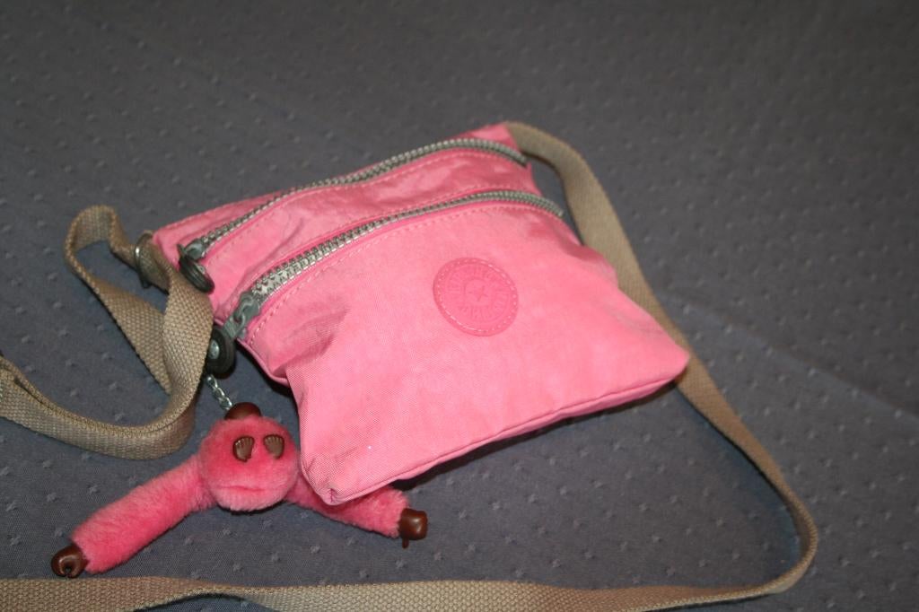 Kipling K 15178 Klein schouder / crossovertasje model Alvar, Verzenden, Gebruikt, Roze, Kipling