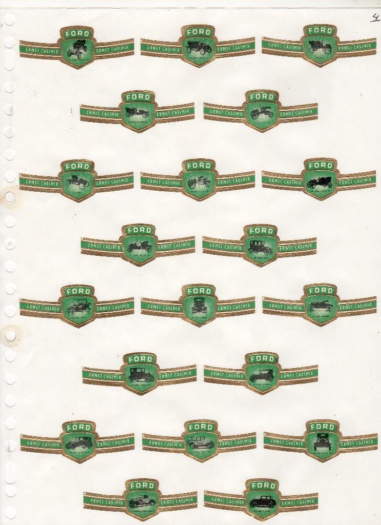 Ernst Casimir  NF  Auto's  Ford    groen, Verzenden, Zo goed als nieuw, Sigarenbandjes