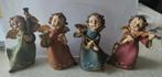 1224 4 Mooie vrolijke Engeltjes met muziek instrumenten, Ophalen of Verzenden, Zo goed als nieuw, Beeld(je), Christendom | Katholiek