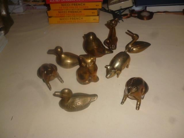 verzameling koperen beeldjes, Ophalen of Verzenden, Zo goed als nieuw, Dier