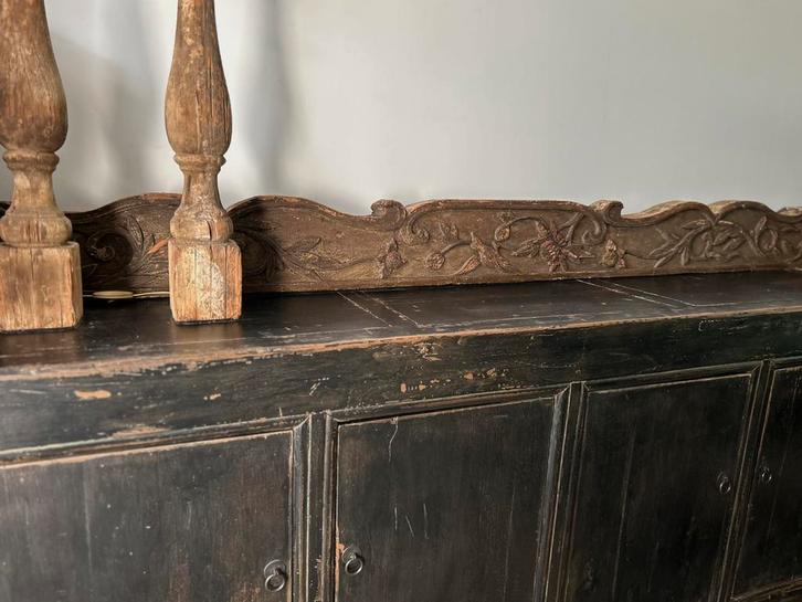 Groot oud Chinees bouwornament sober sleets lakzegel, Antiek en Kunst, Kunst | Niet-Westerse kunst, Ophalen