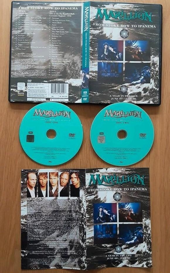 2 dvd box Marillion from stoke row to Ipanema 1990, Ophalen of Verzenden, Zo goed als nieuw