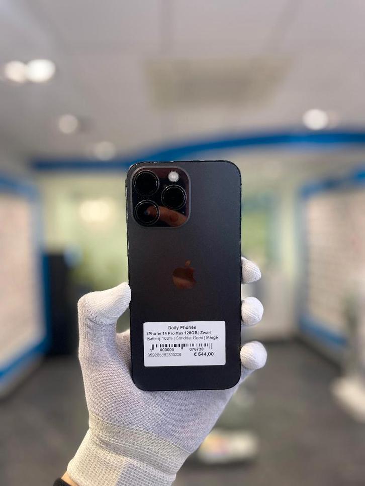 Zo goed als nieuw Apple iPhone 14 Pro Max 128GB, Telecommunicatie, Overige Telecommunicatie, Zo goed als nieuw, Ophalen of Verzenden
