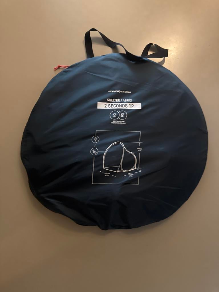 Nieuwe Windtent / Strandtent - Decathlon Quechua 2 Seconds, Caravans en Kamperen, Tenten, tot en met 2, Nieuw, Ophalen