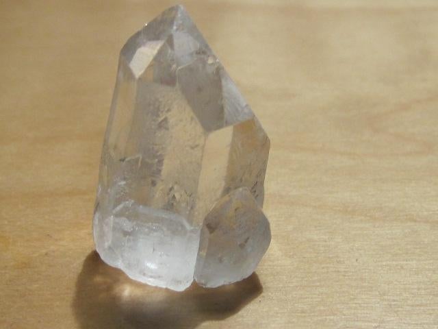 min. 3x ruwe edelsteenpunt BERGKRISTAL (4), Verzenden, Mineraal