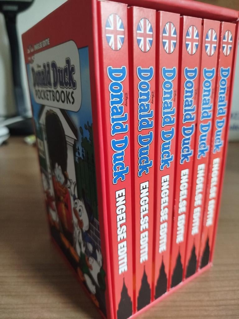 Complete box Donald Duck pocketbook 1-6 Engels English, Complete serie of reeks, Europa, Ophalen of Verzenden, Zo goed als nieuw
