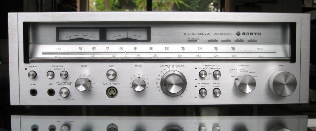 Legendarische Sanyo JC 2400KU receiver, Overige merken, Gebruikt, Ophalen of Verzenden, 60 tot 120 watt