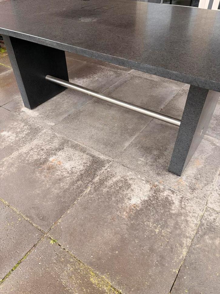 Marmeren tuintafel 200x100 cm Alleen afhalen, Tuin en Terras, Tuintafels, Gebruikt, Rechthoekig, Overige materialen, Ophalen of Verzenden