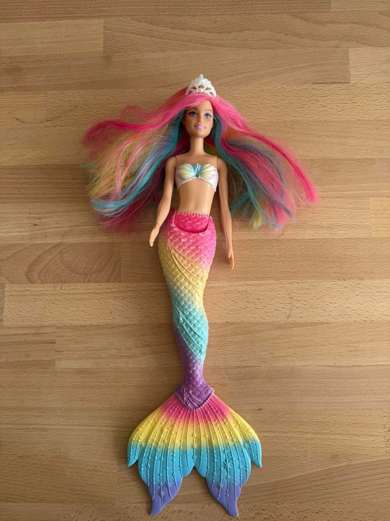 Barbie zeemeermin, Kinderen en Baby's, Speelgoed | Poppen, Ophalen of Verzenden, Gebruikt, Barbie