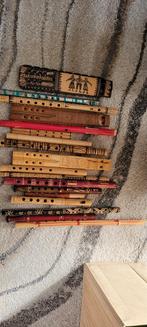 Verzameling fluiten uit diverse landen, 30 euro, Muziek en Instrumenten, Blaasinstrumenten | Blokfluiten, Ophalen of Verzenden